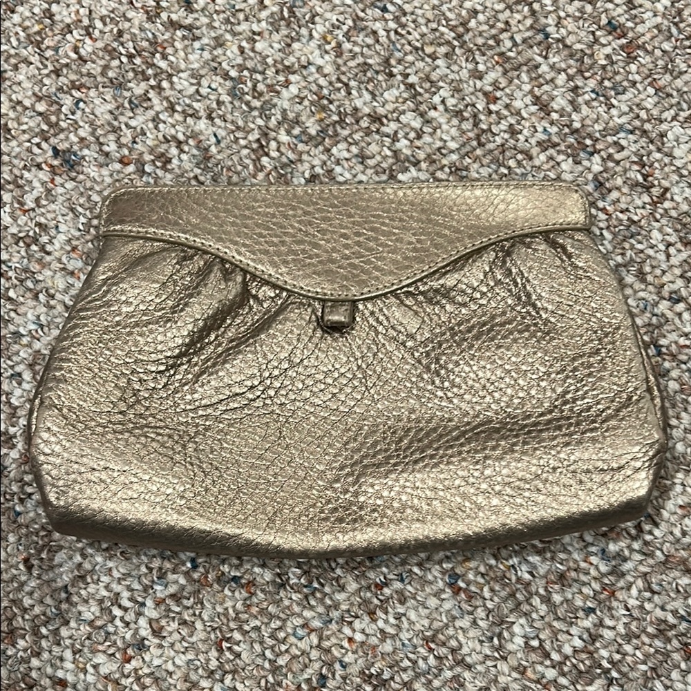 Cole Haan Metallic Gold Clutch - Picture 2 of 4